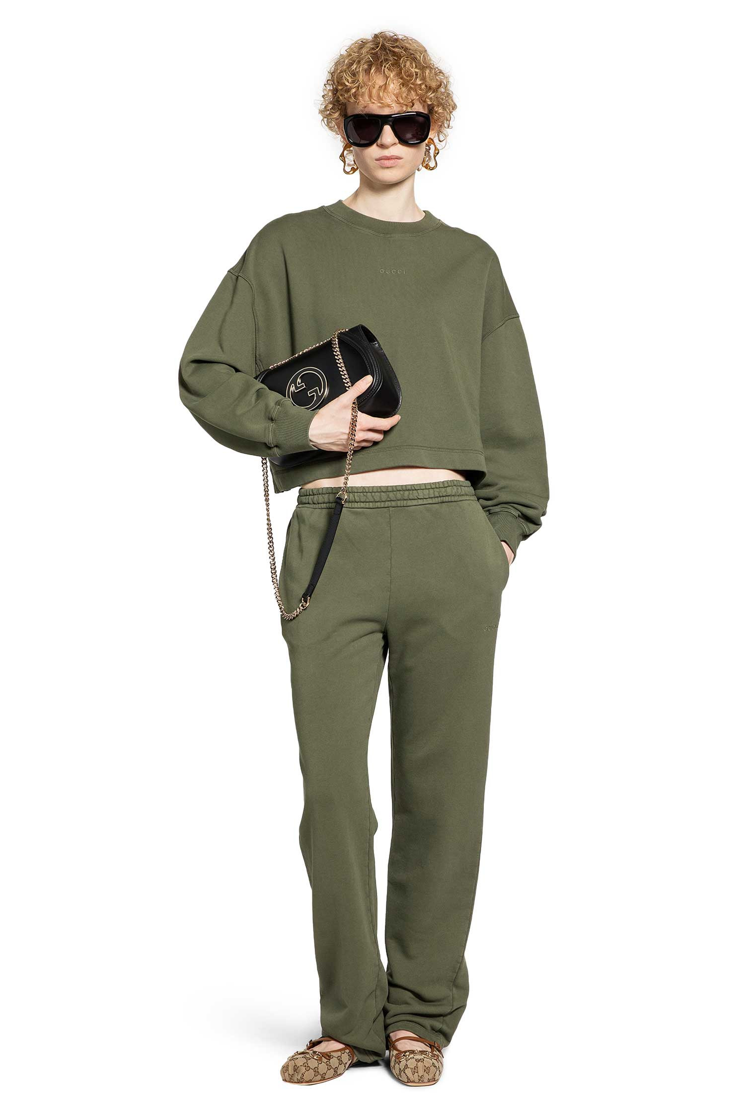 Gucci Woman Green Sweatshirts - 5