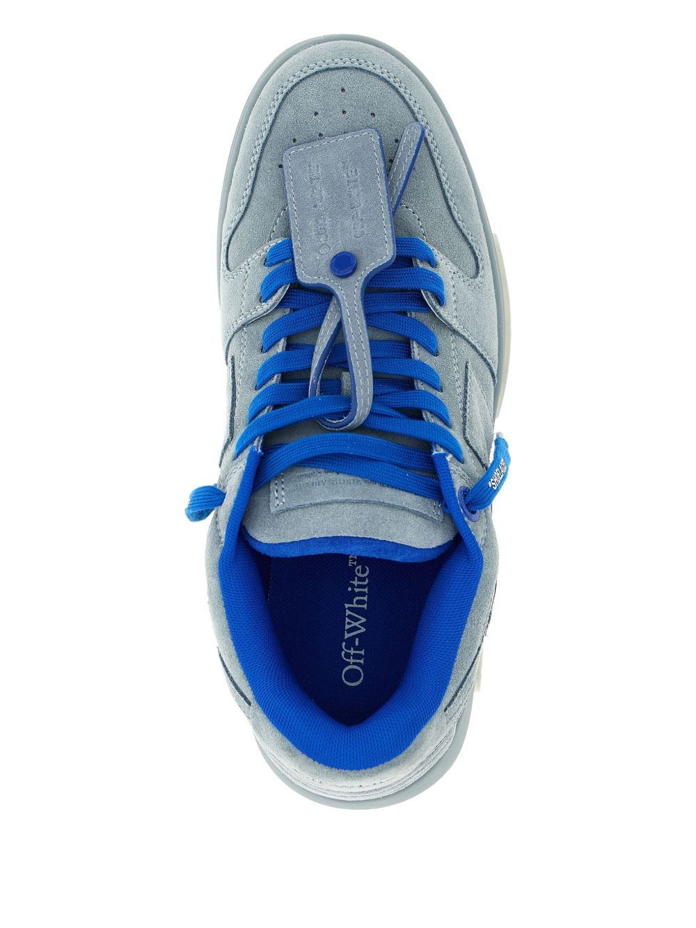 suede logo-tag sneakers - 4