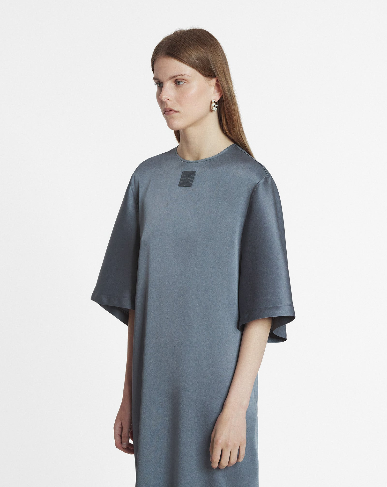 SATIN T-SHIRT DRESS - 3