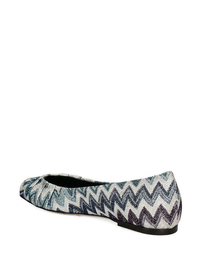 Zigzag-pattern ballet flats 3