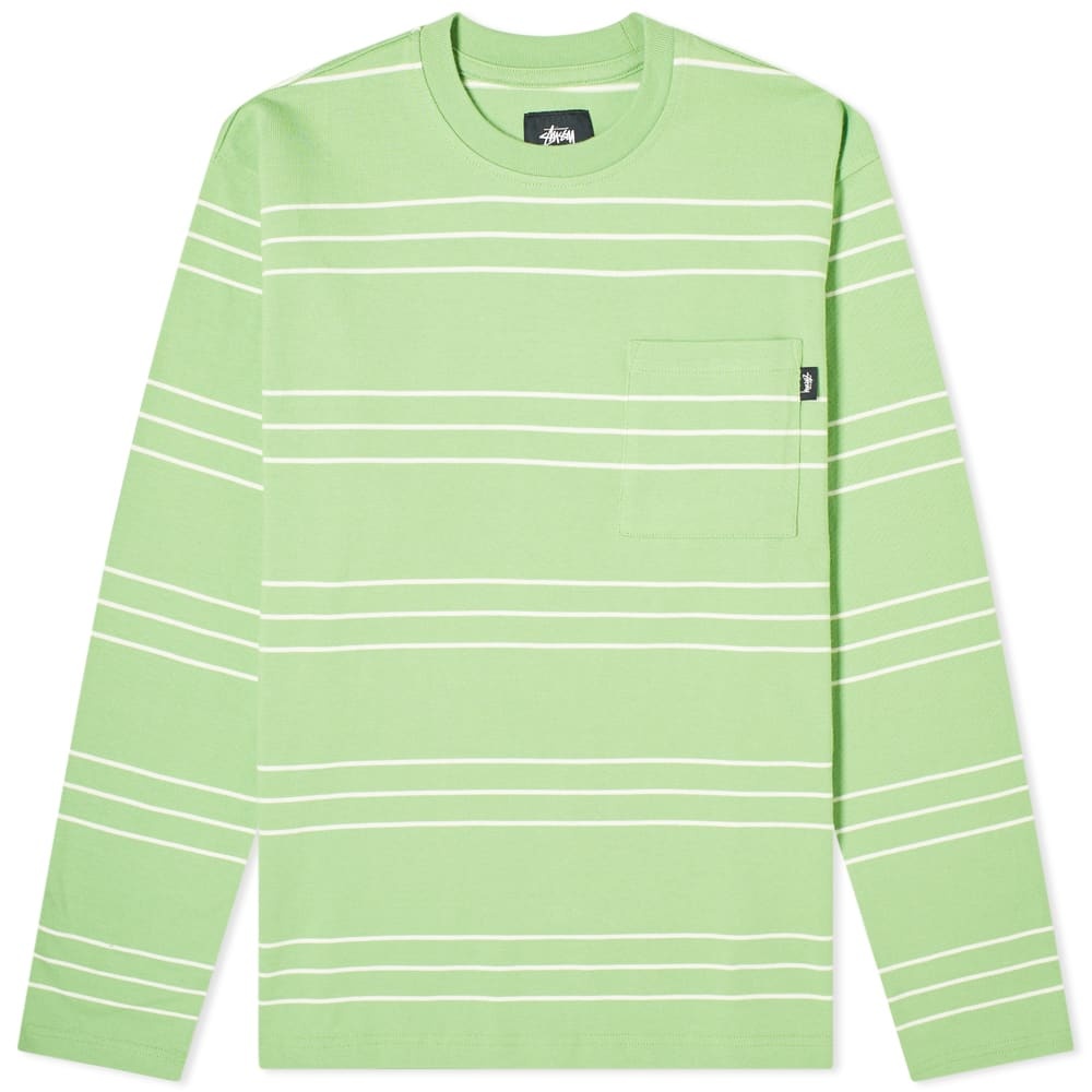 Stussy Long Sleeve Trinity Stripe Tee - 1