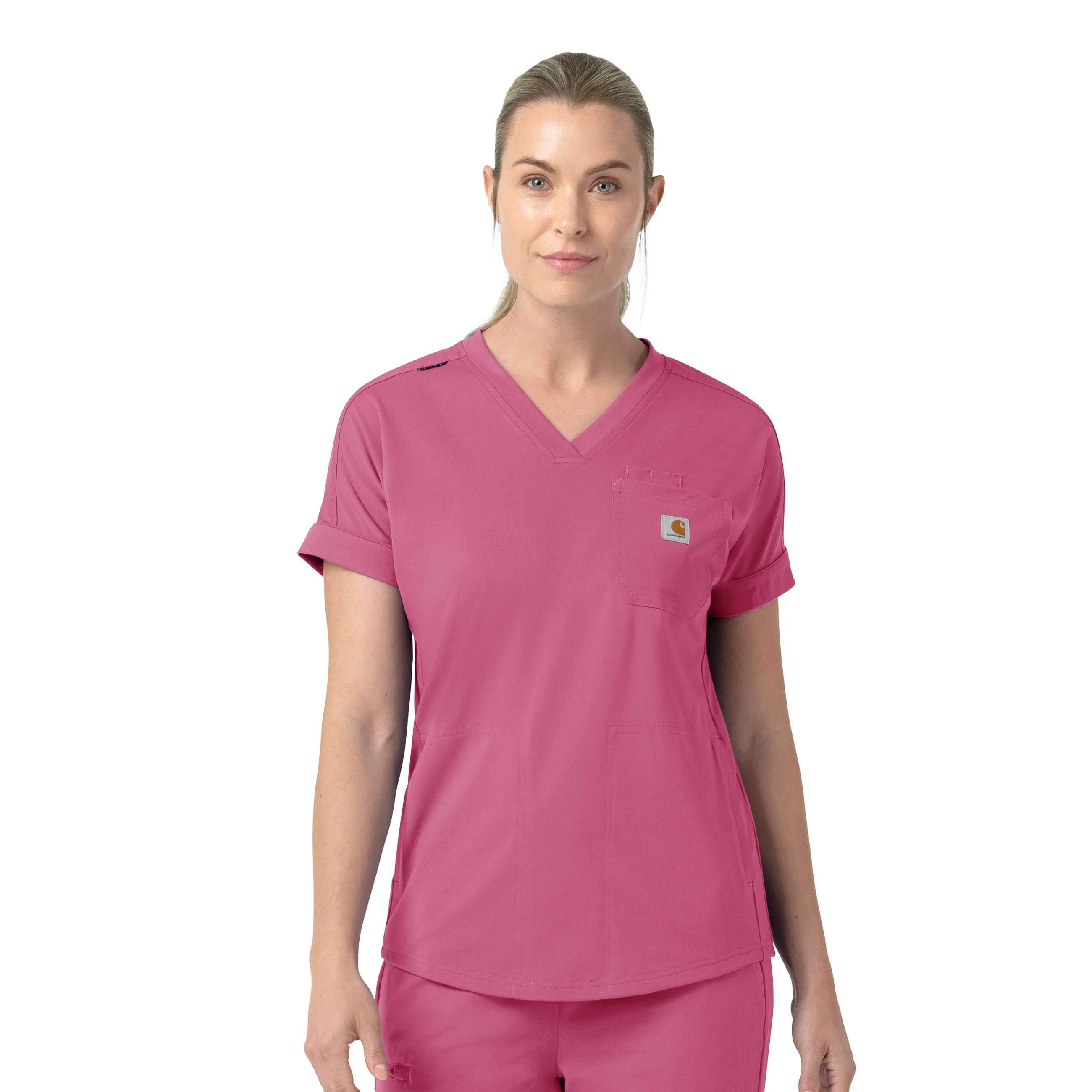 Women's Force Cross-Flex Knit V-Neck Scrub Top - 1
