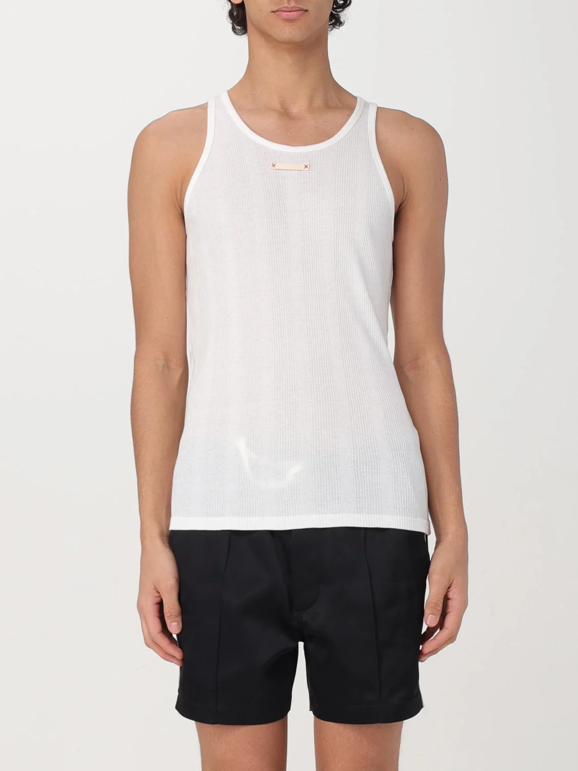 Maison Margiela ribbed cotton tank top - 1