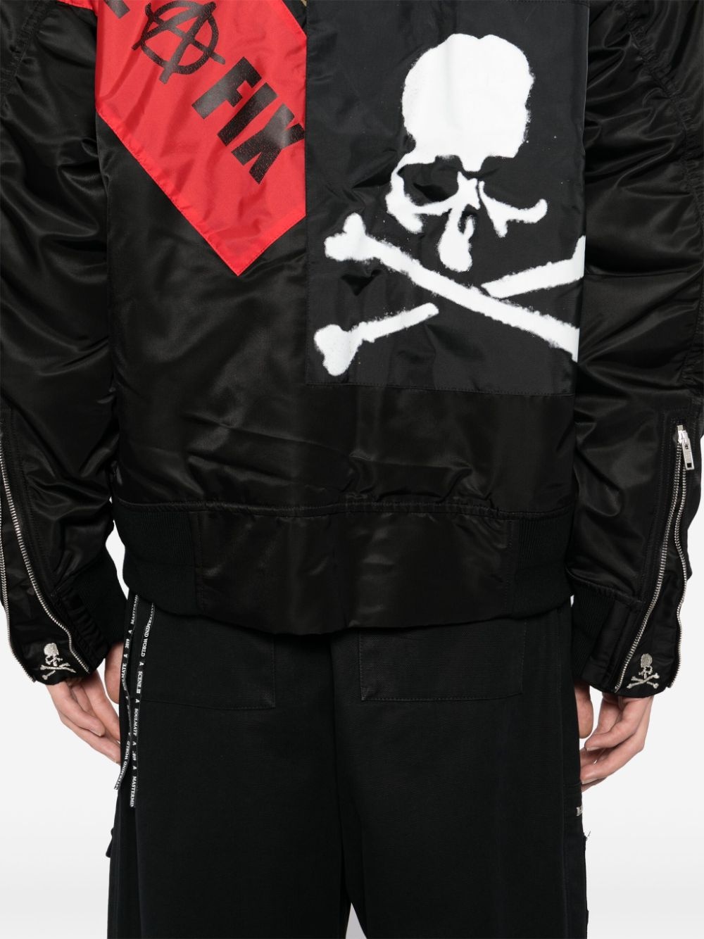 logo-printed bomber jacket - 5