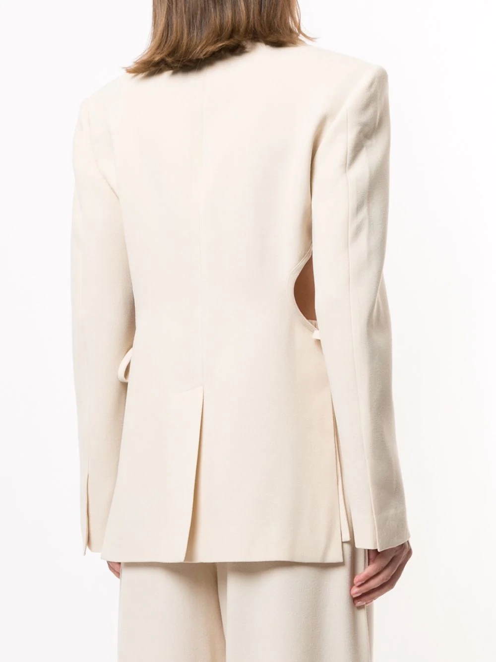 side-cut out blazer - 4