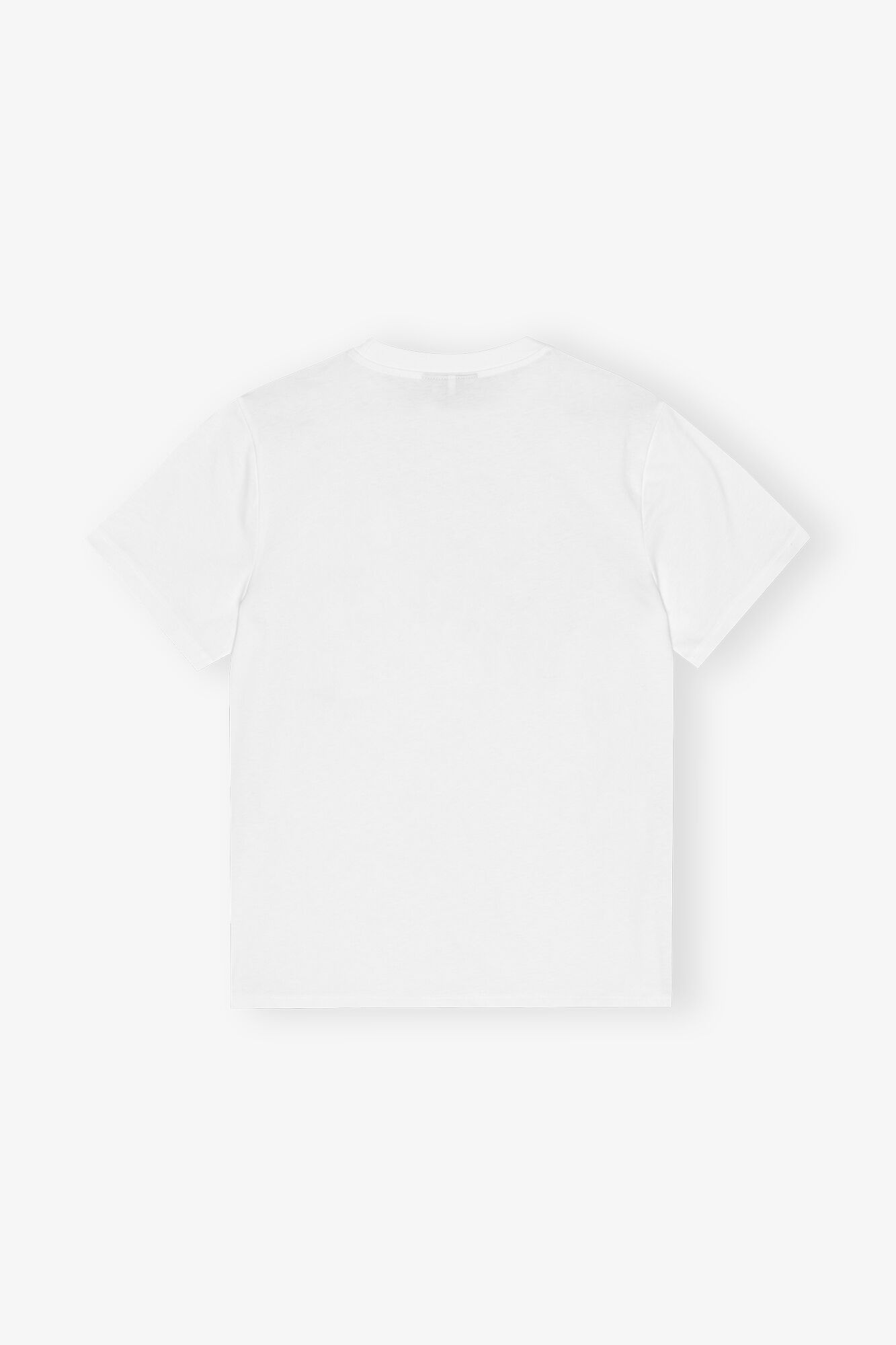 WHITE BASIC JERSEY CHERRY RELAXED T-SHIRT - 6