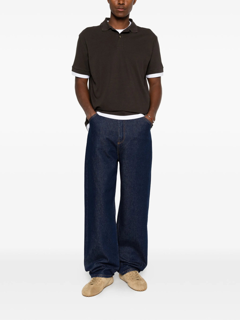 7 For All Mankind Layered-effect Polo Shirt 3