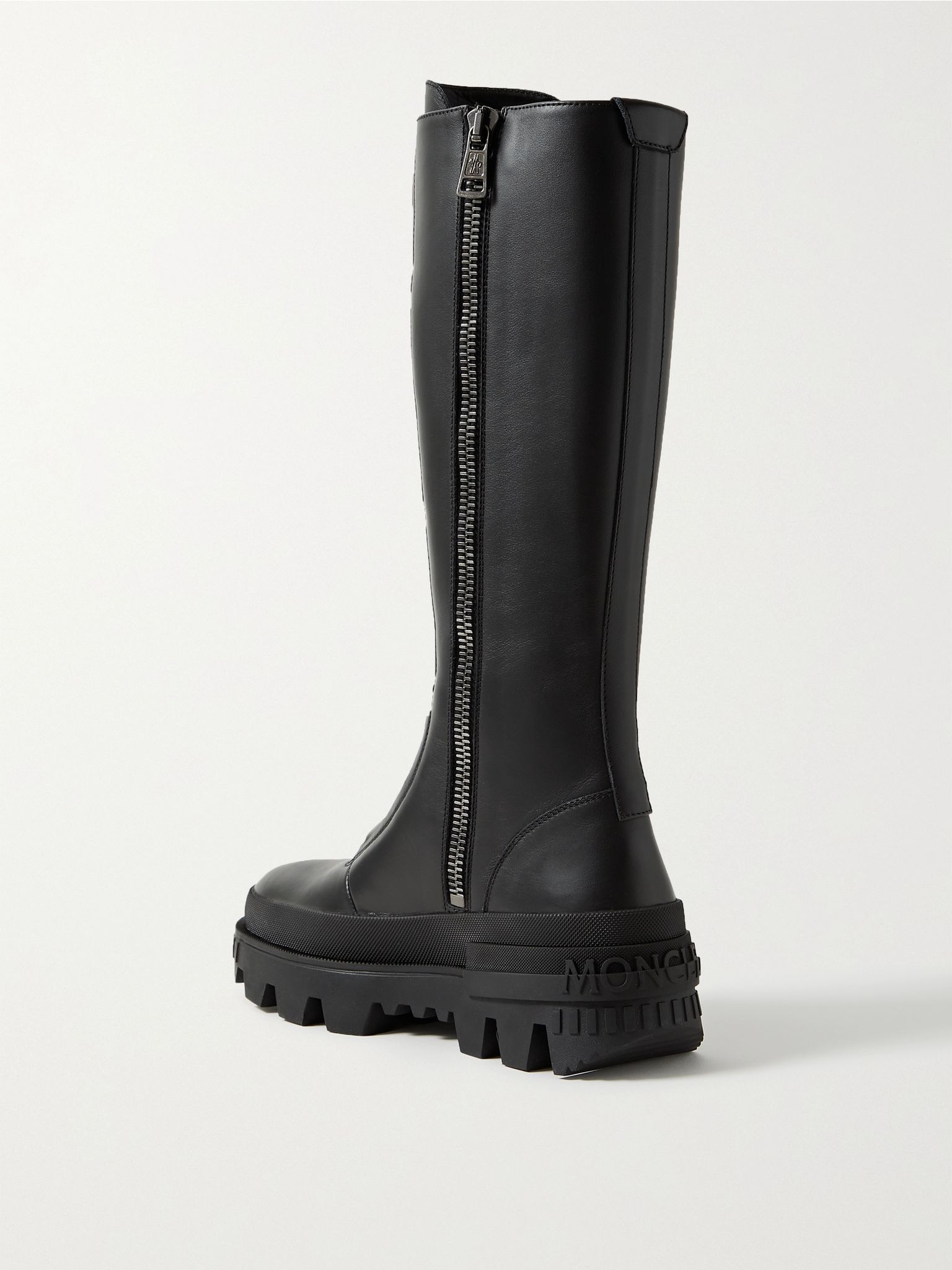 Vail leather lace-up knee boots Black - 3