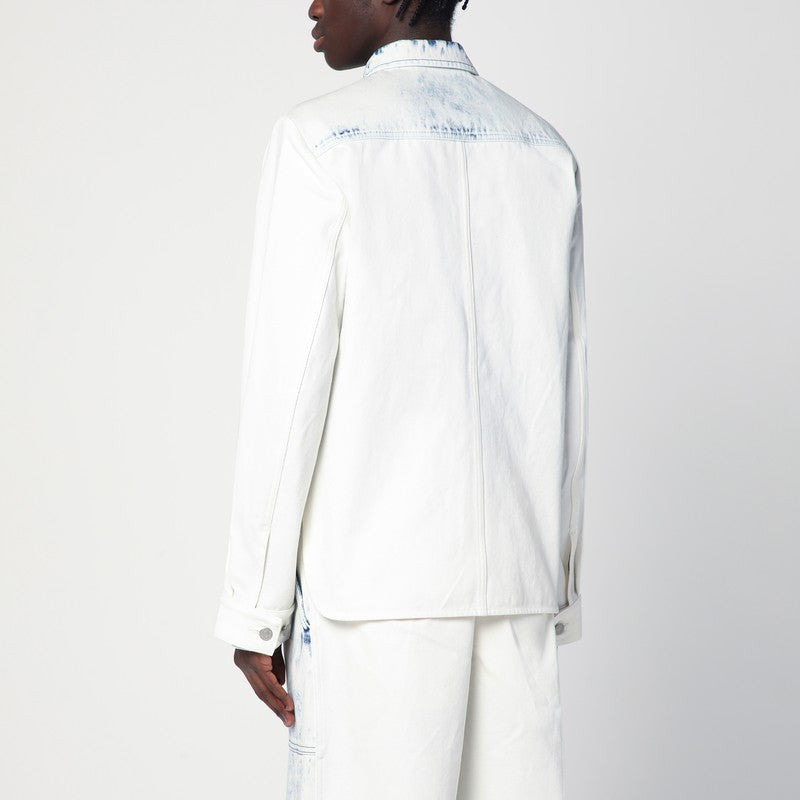 Dries Van Noten Faded Blue Denim Shirt Men - 2