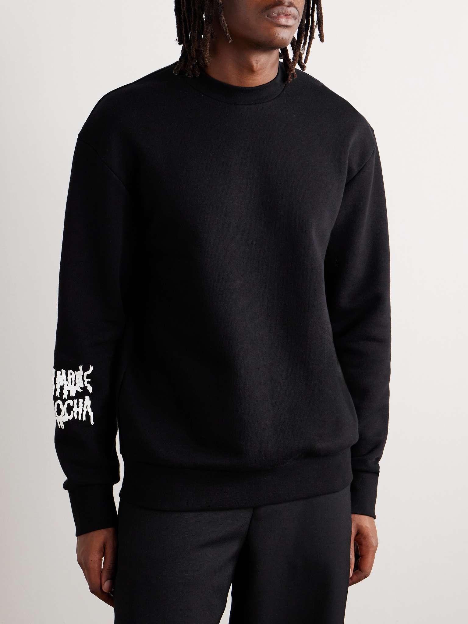 Logo-Print Cotton-Blend Jersey Sweatshirt - 3
