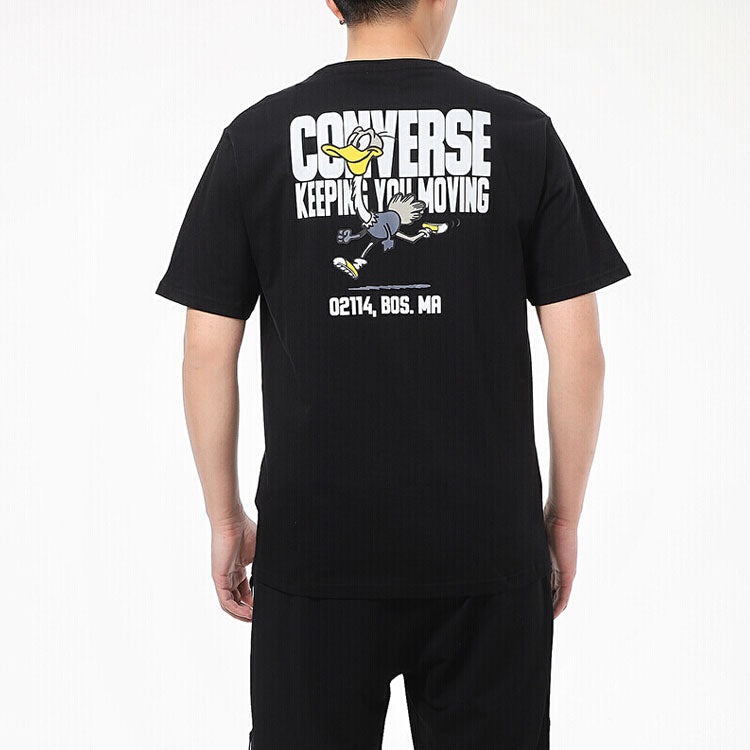 Converse Keep Moving Short Sleeve T-Shirt 'Black' 10021124-A01 - 4