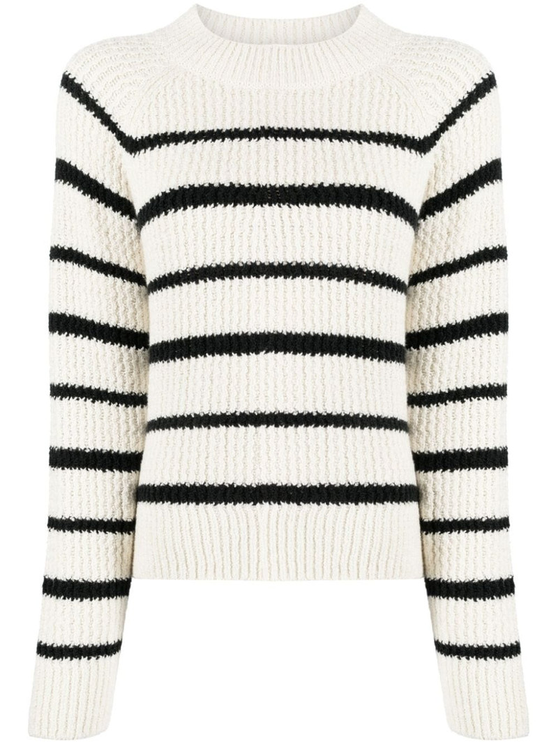striped ribbed-knit jumper 1