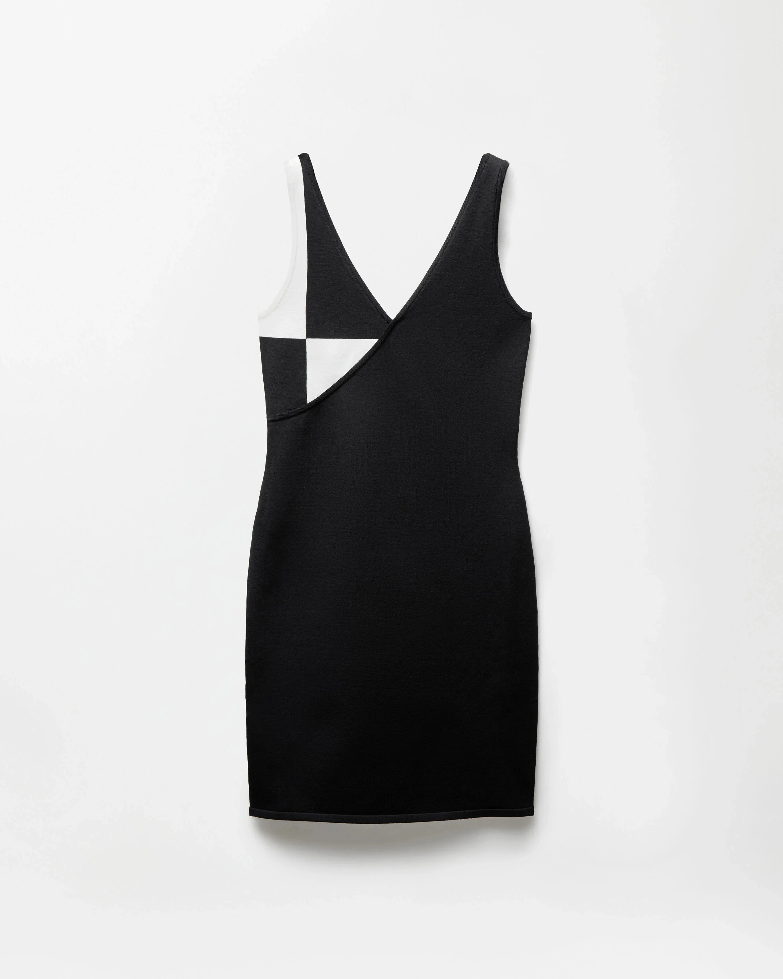 Stretch Wool Knit Mini Dress - 1