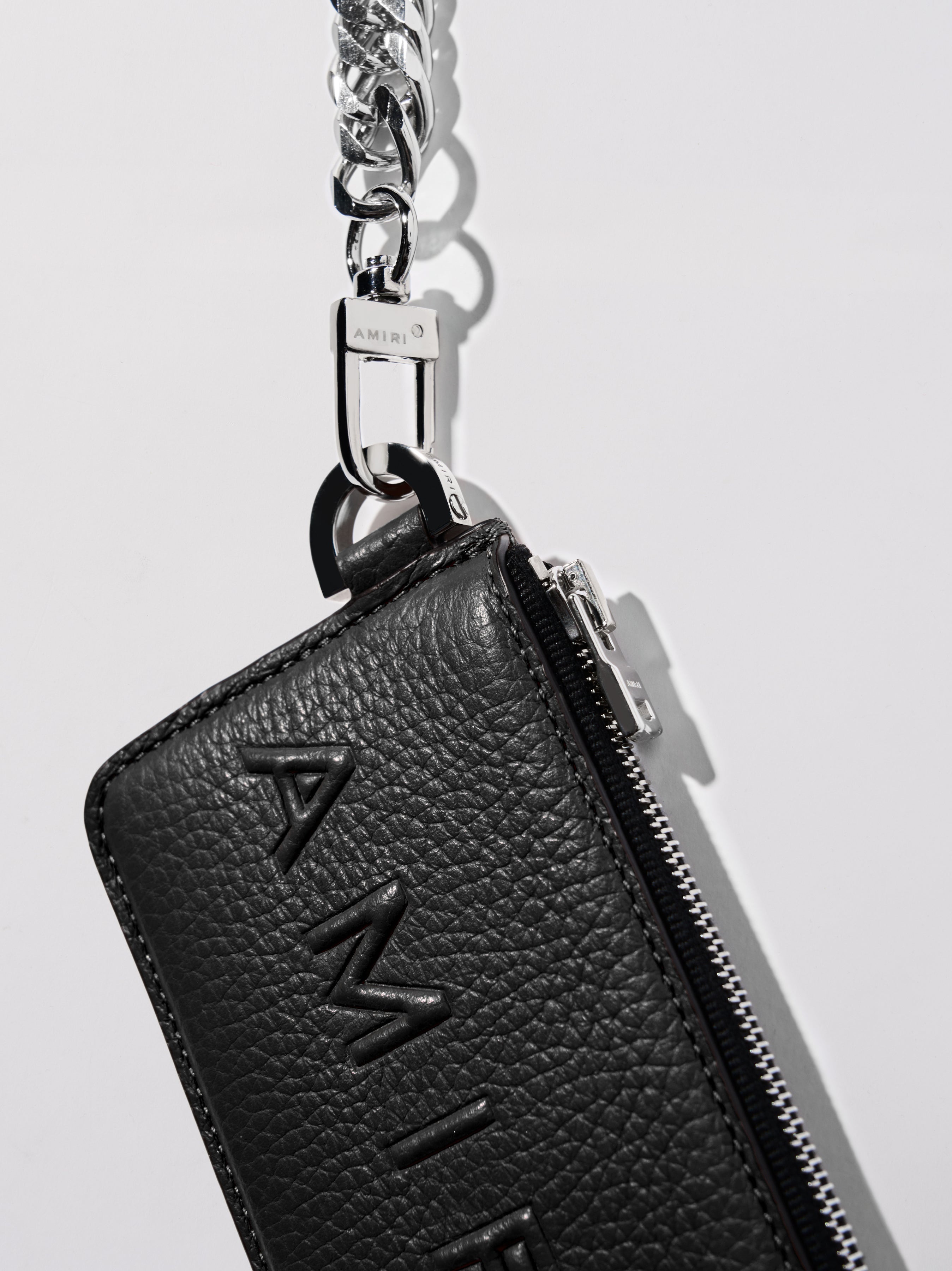 PEBBLED LOGO CHAIN WALLET - 4