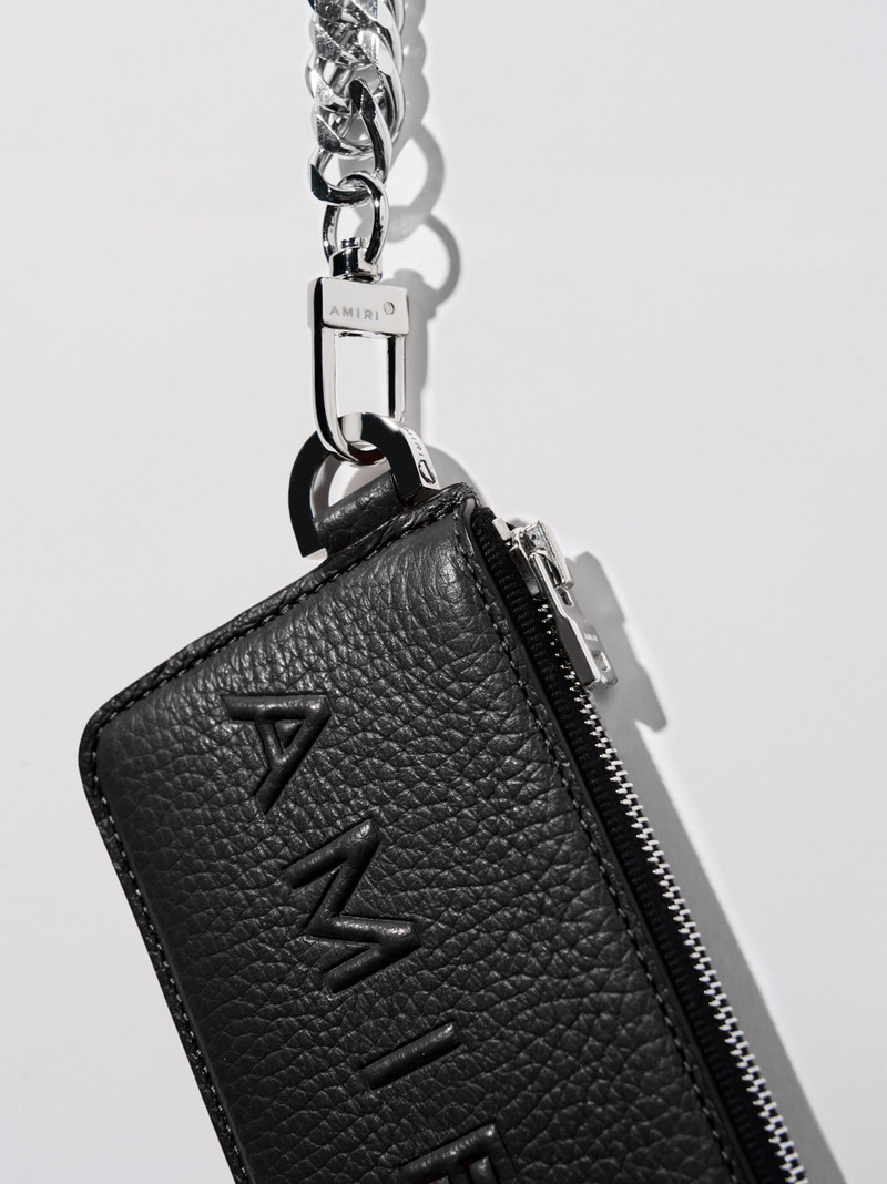 PEBBLED LOGO CHAIN WALLET 4