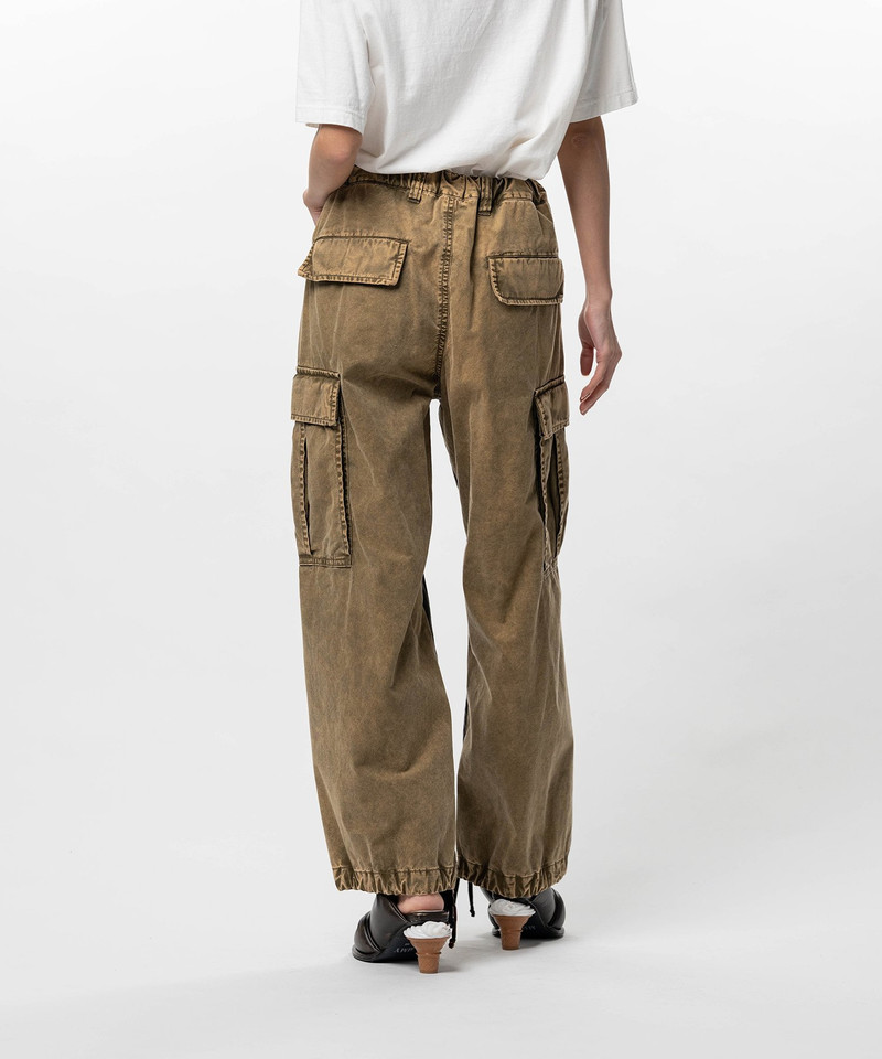 Front Back Combined Denim Pants 4