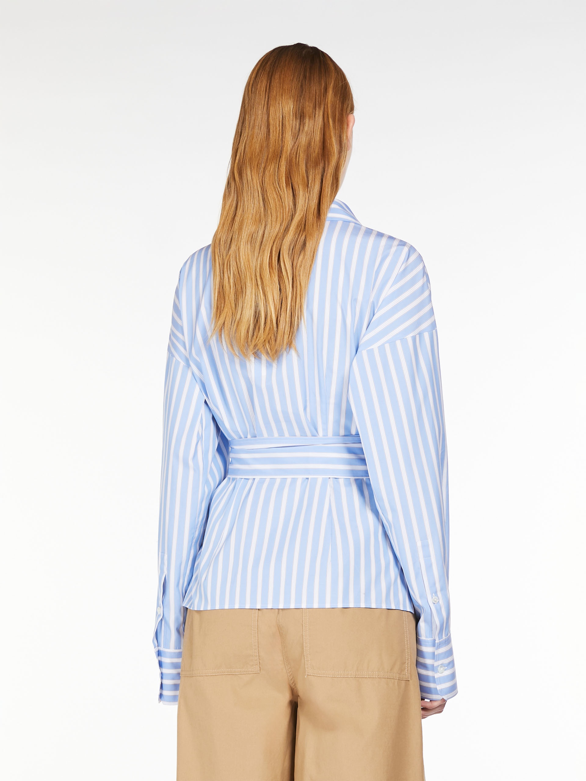 TORINO Cotton poplin crossover shirt - 4