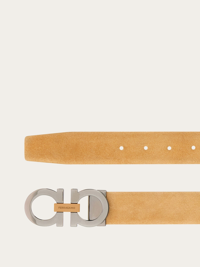 FERRAGAMO Reversible and adjustable Gancini belt outlook