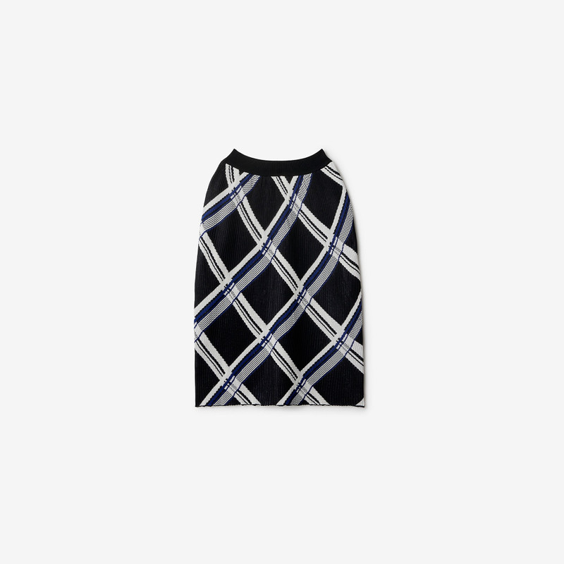 Check Silk Skirt 5