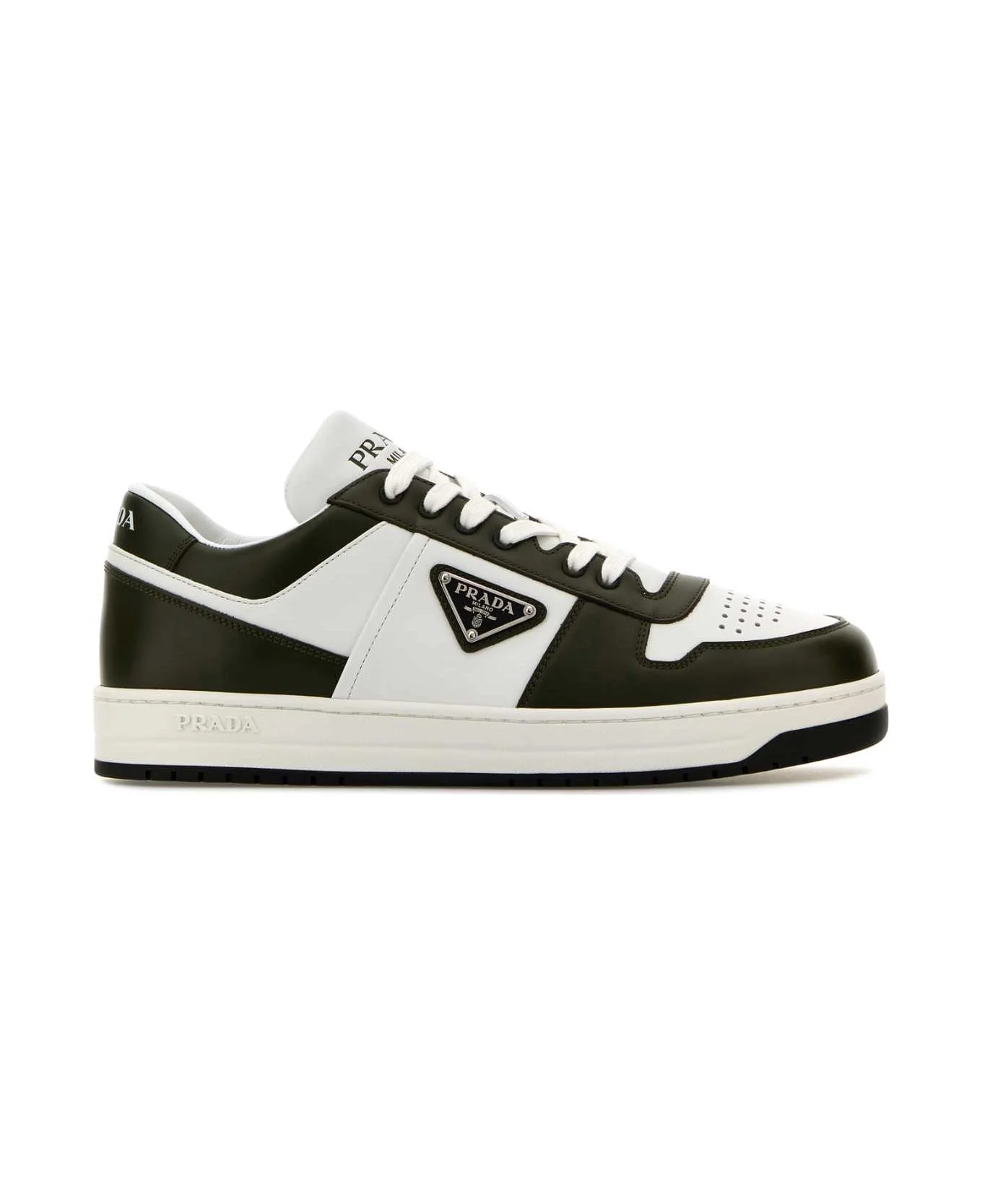 Two-tone Leather Downtown Sneakers - 1