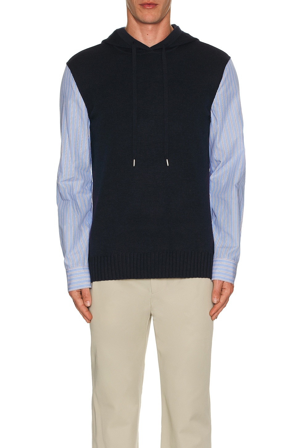 Adonis Knit Woven Combo Hoodie - 4