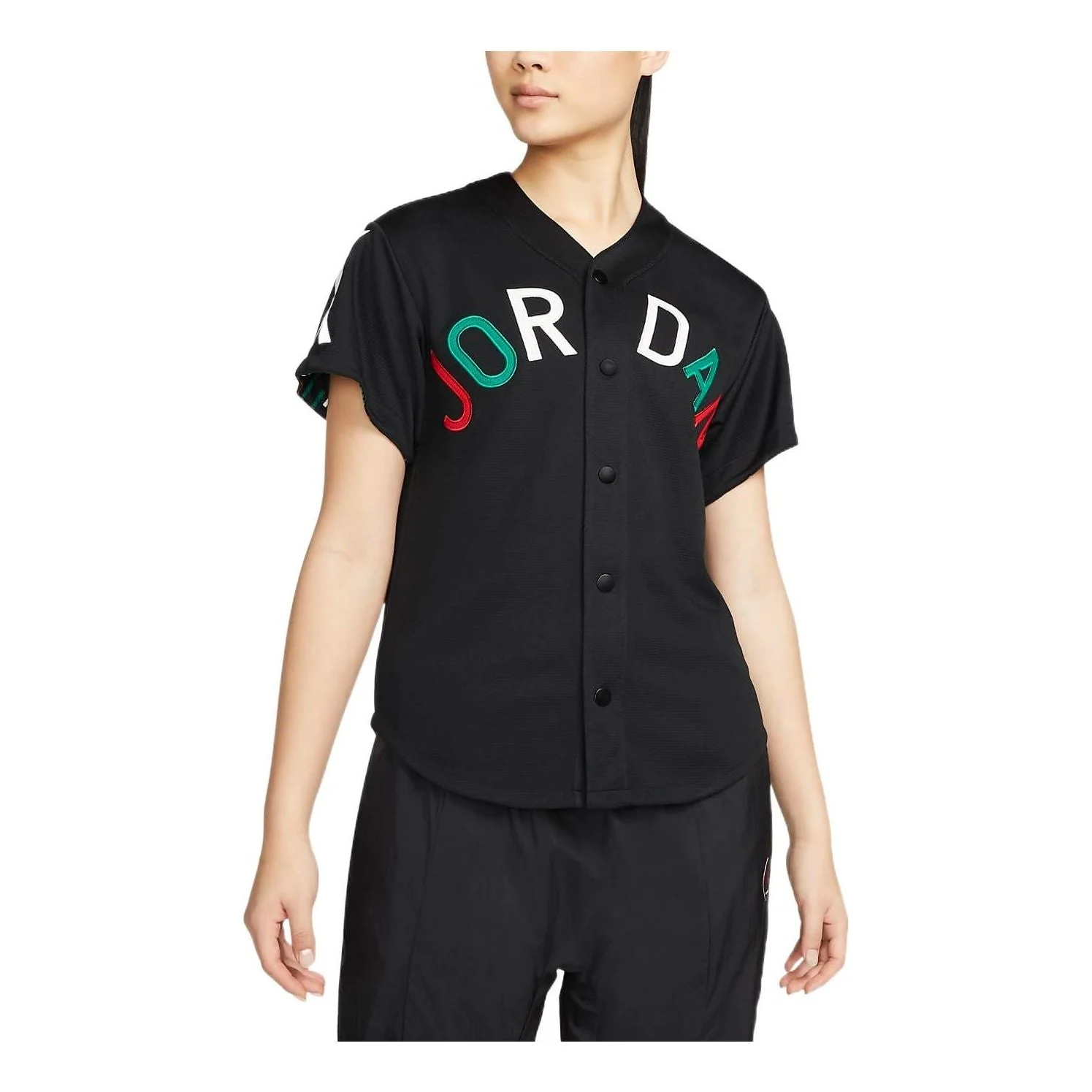 (WMNS) 공기 요르단 x Nina Chanel Abney 상단 '블랙' DO4161-010 - 1