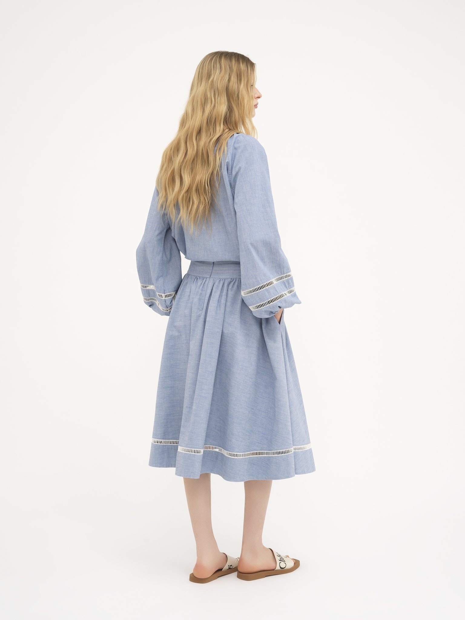 FLARED LONG SKIRT - 4