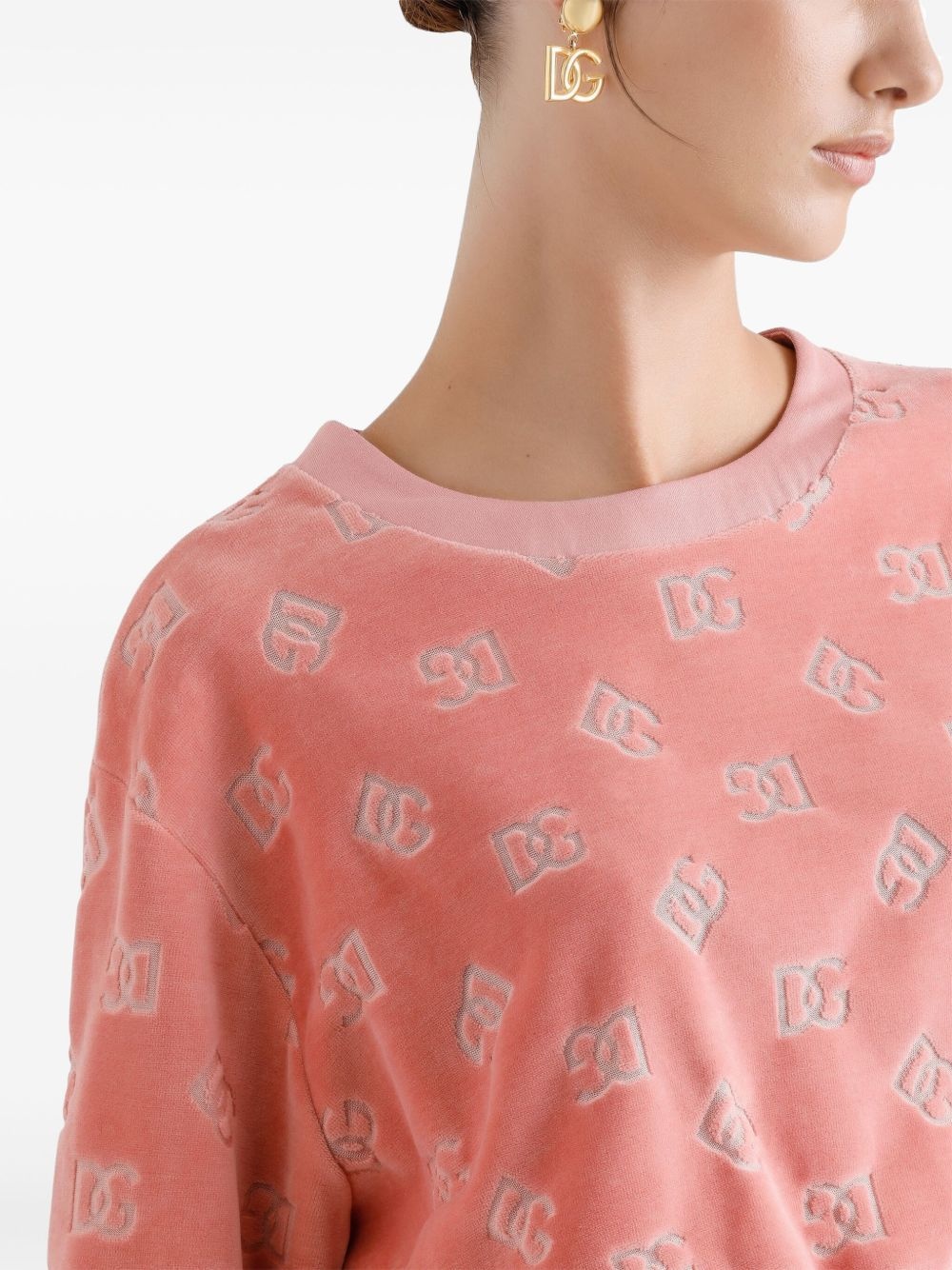 monogram-jacquard sweatshirt - 5