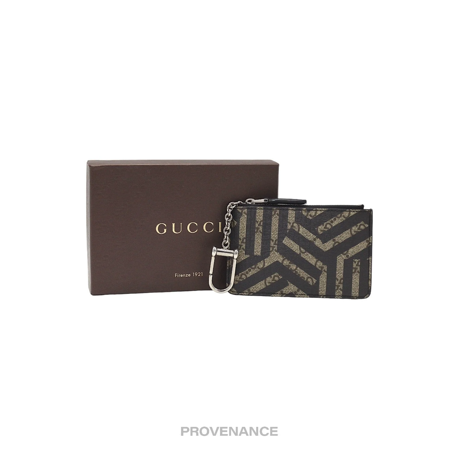 Gucci Key Pouch Cles - GG Supreme Caleido Ebony - 1