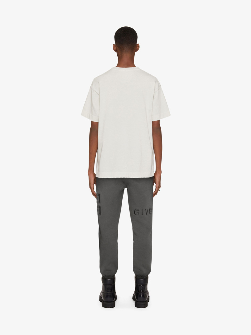 GIVENCHY 4G SLIM FIT JOGGER PANTS IN FLEECE 4