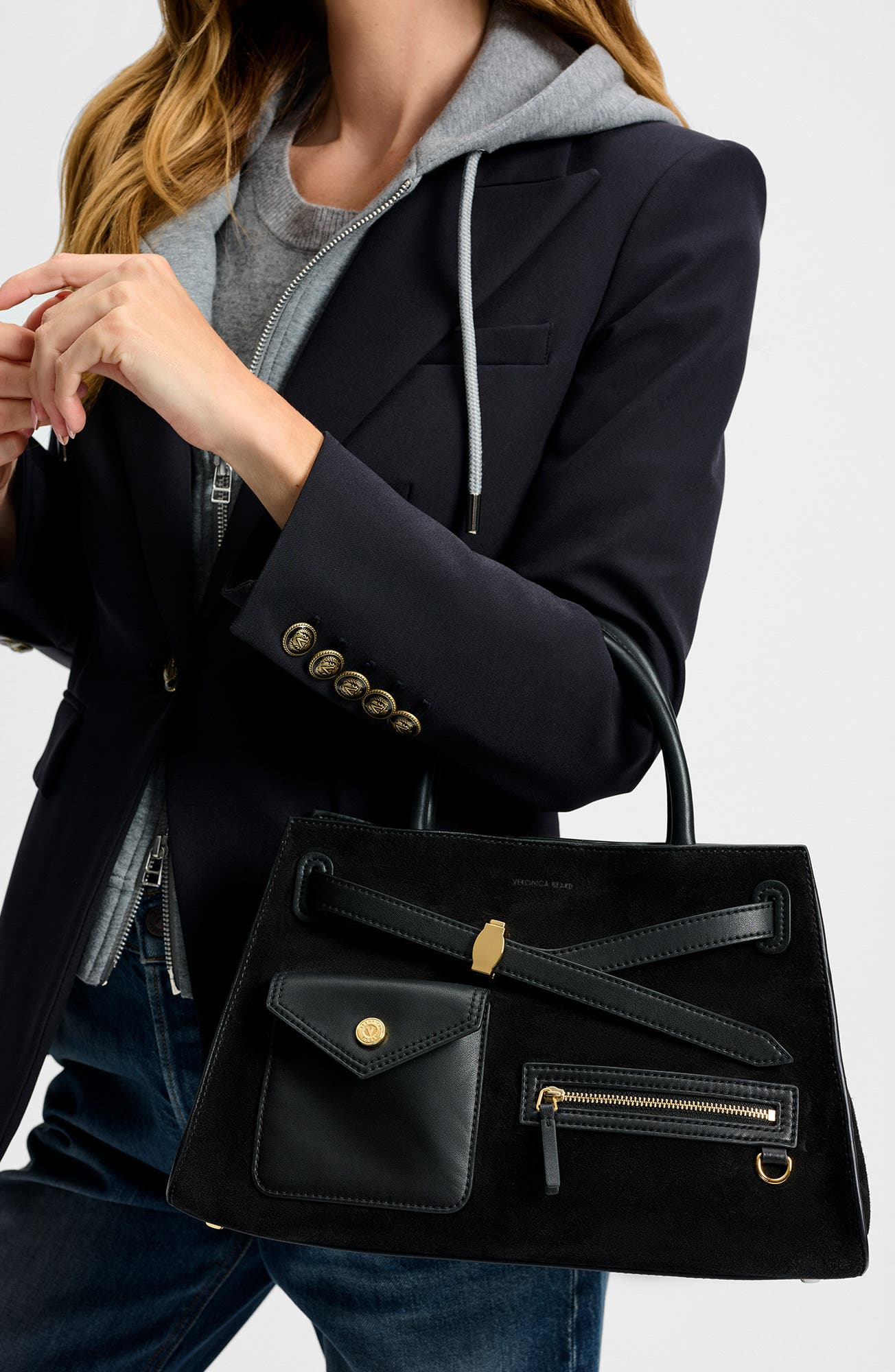 Veronica Beard Dash Cargo Top Handle Bag in Black at Nordstrom - 6