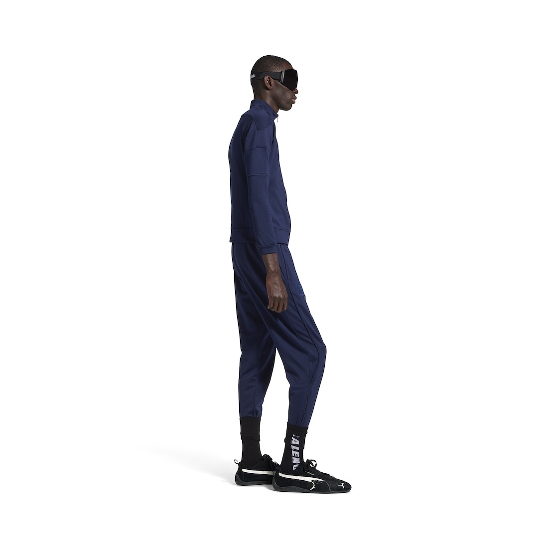 Balenciaga I Puma Fitted Tracksuit Pants in Navy - 3