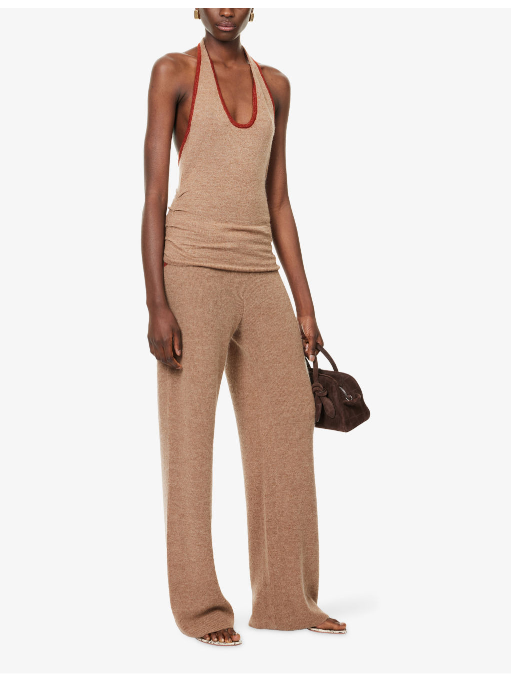 Drawstring Straight-Leg Wool, Cashmere And Silk Trousers - 2