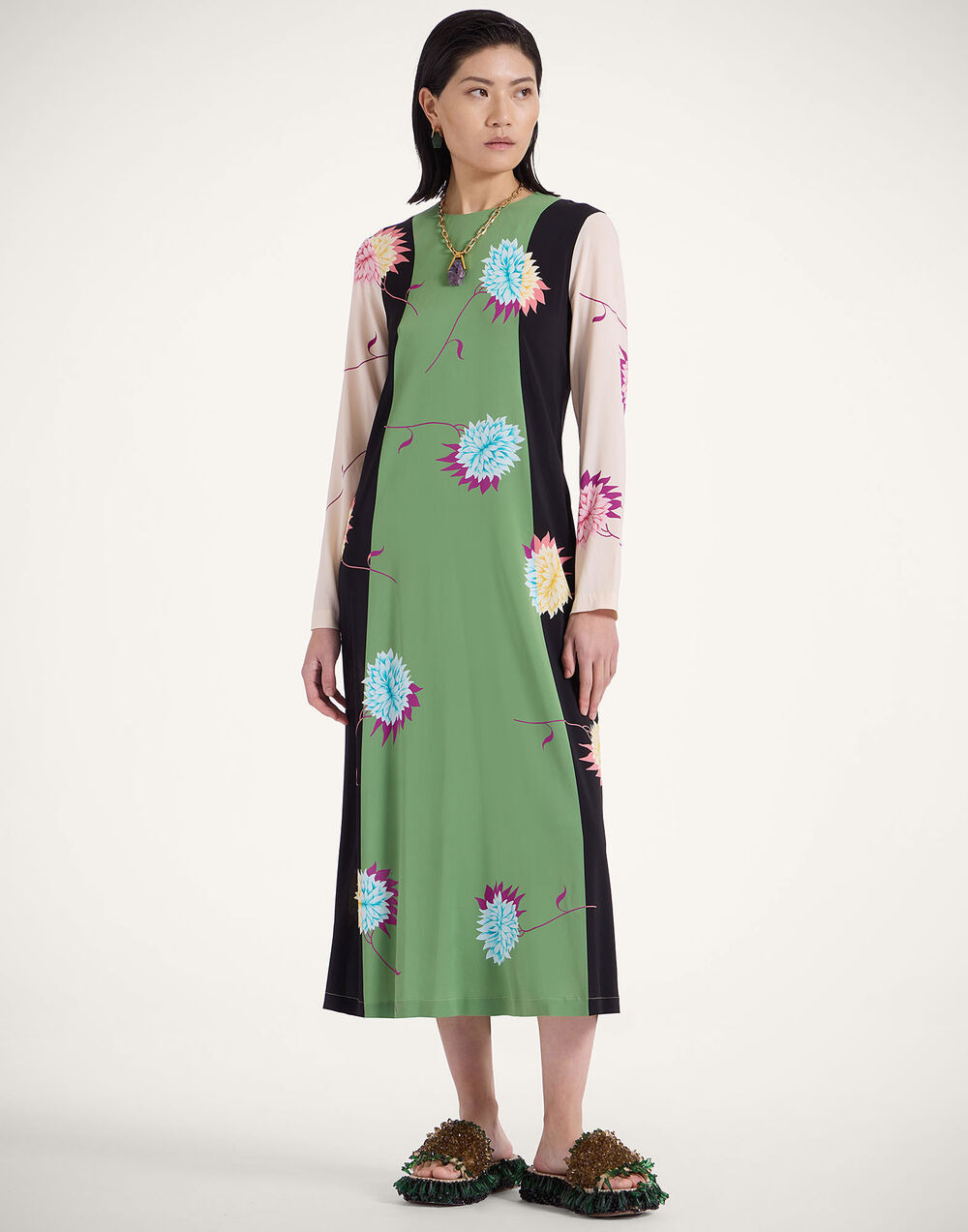 Long Sleeve Swing Dress - 6
