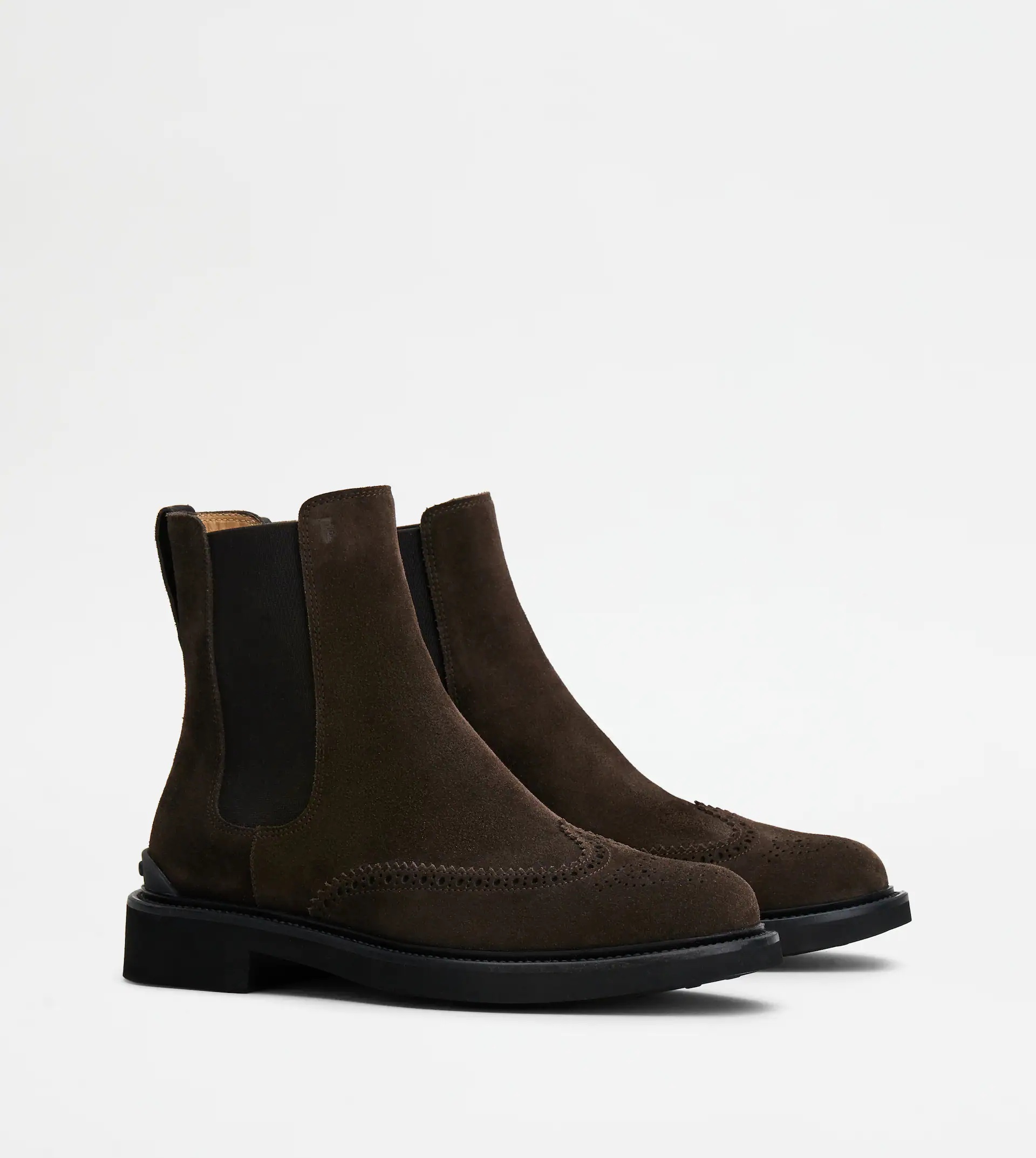 ANKLE BOOTS IN SUEDE - BROWN - 2