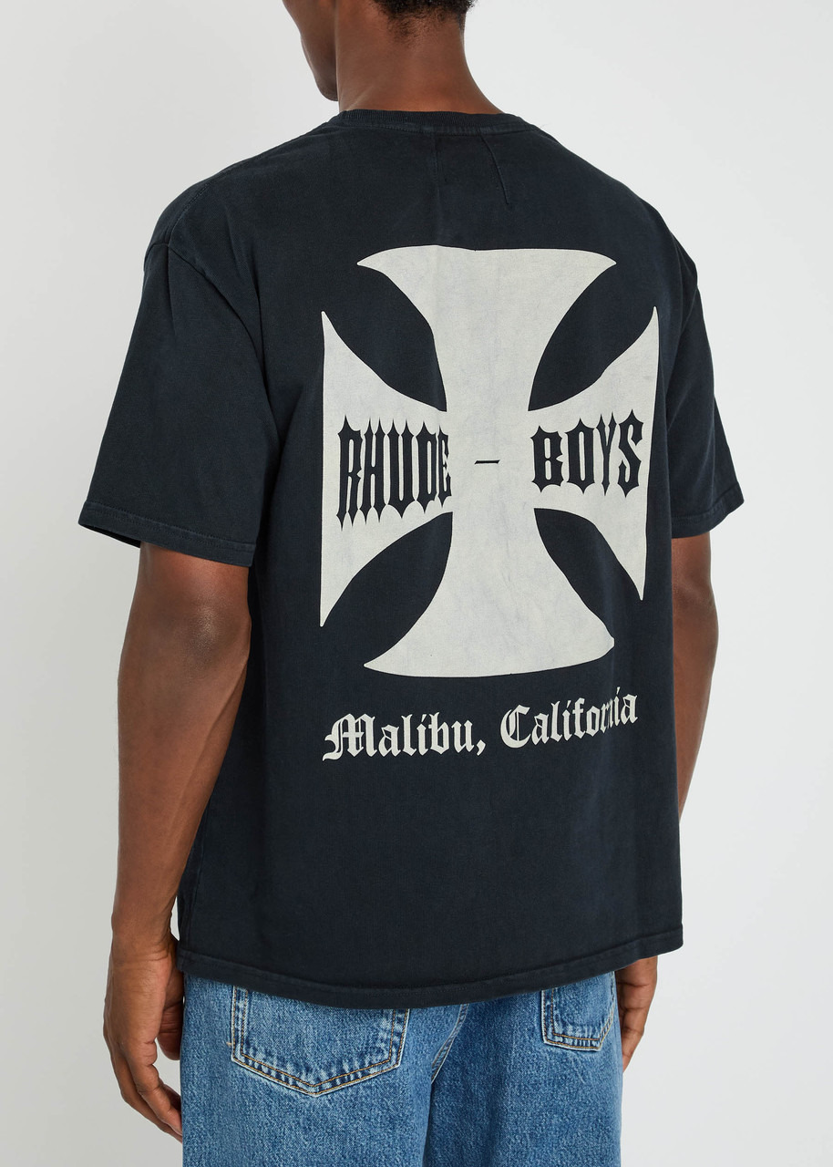 Rhude Logo Print Cotton T-shirt - 3