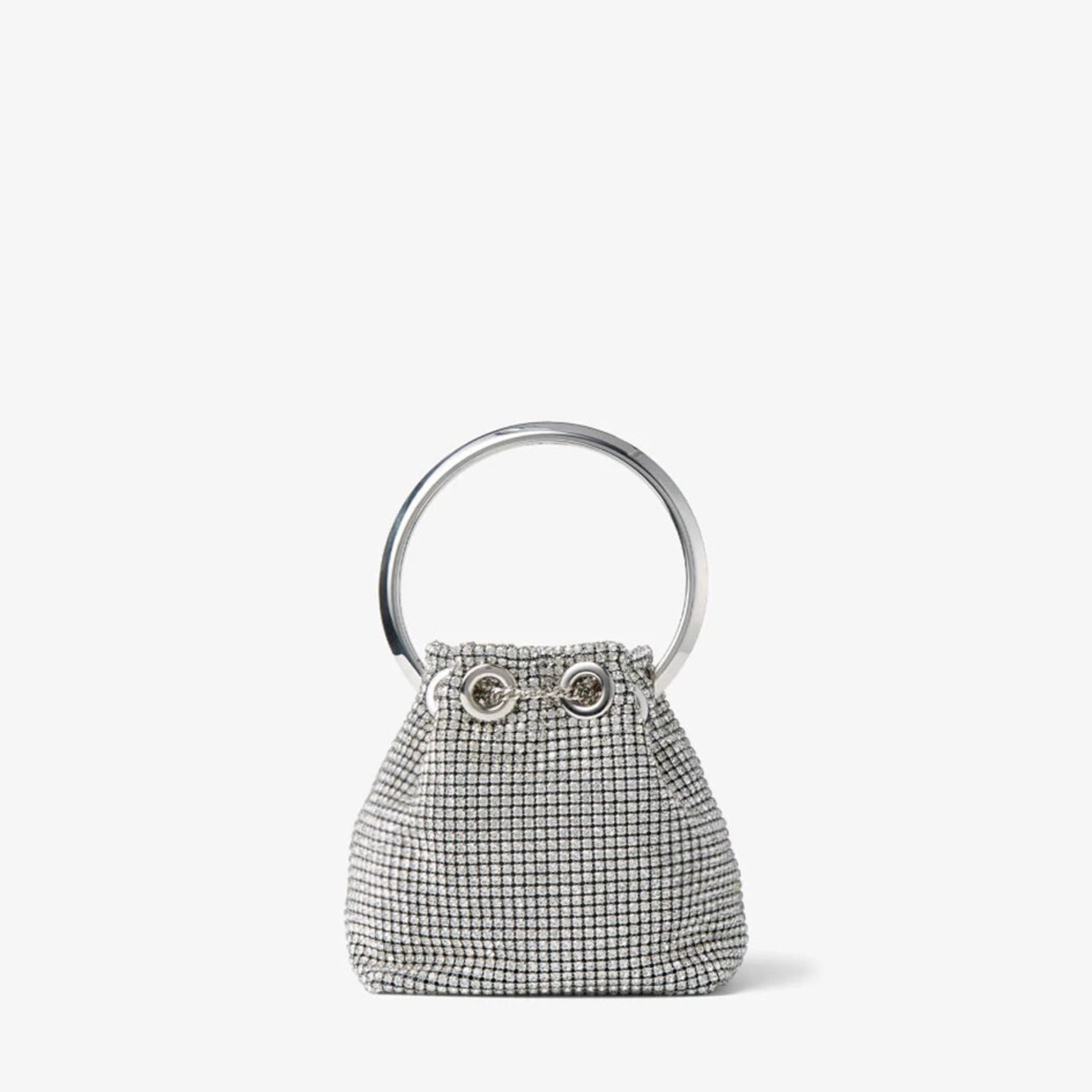 Micro Bon Bon
Silver Crystal Mesh Bag with Crystal Handle - 5