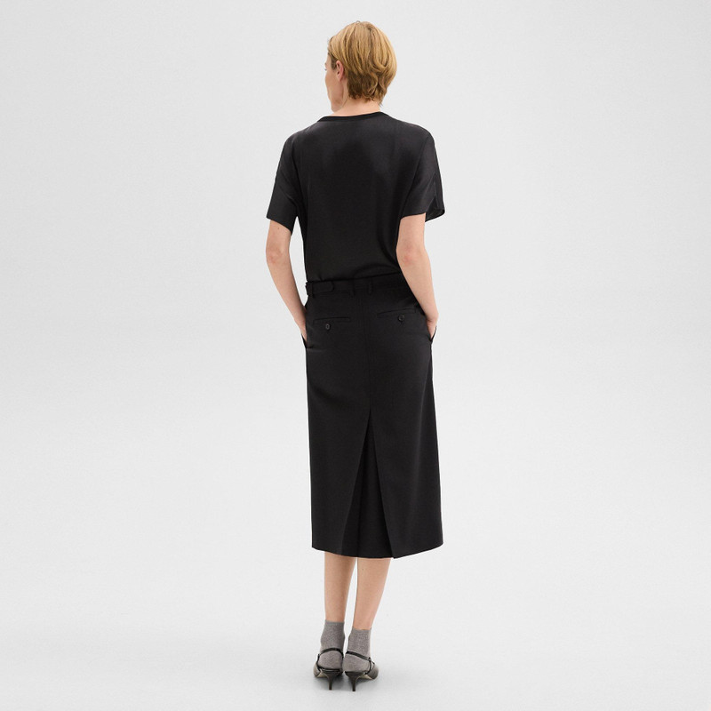 Trouser Skirt in Wool Gabardine 4