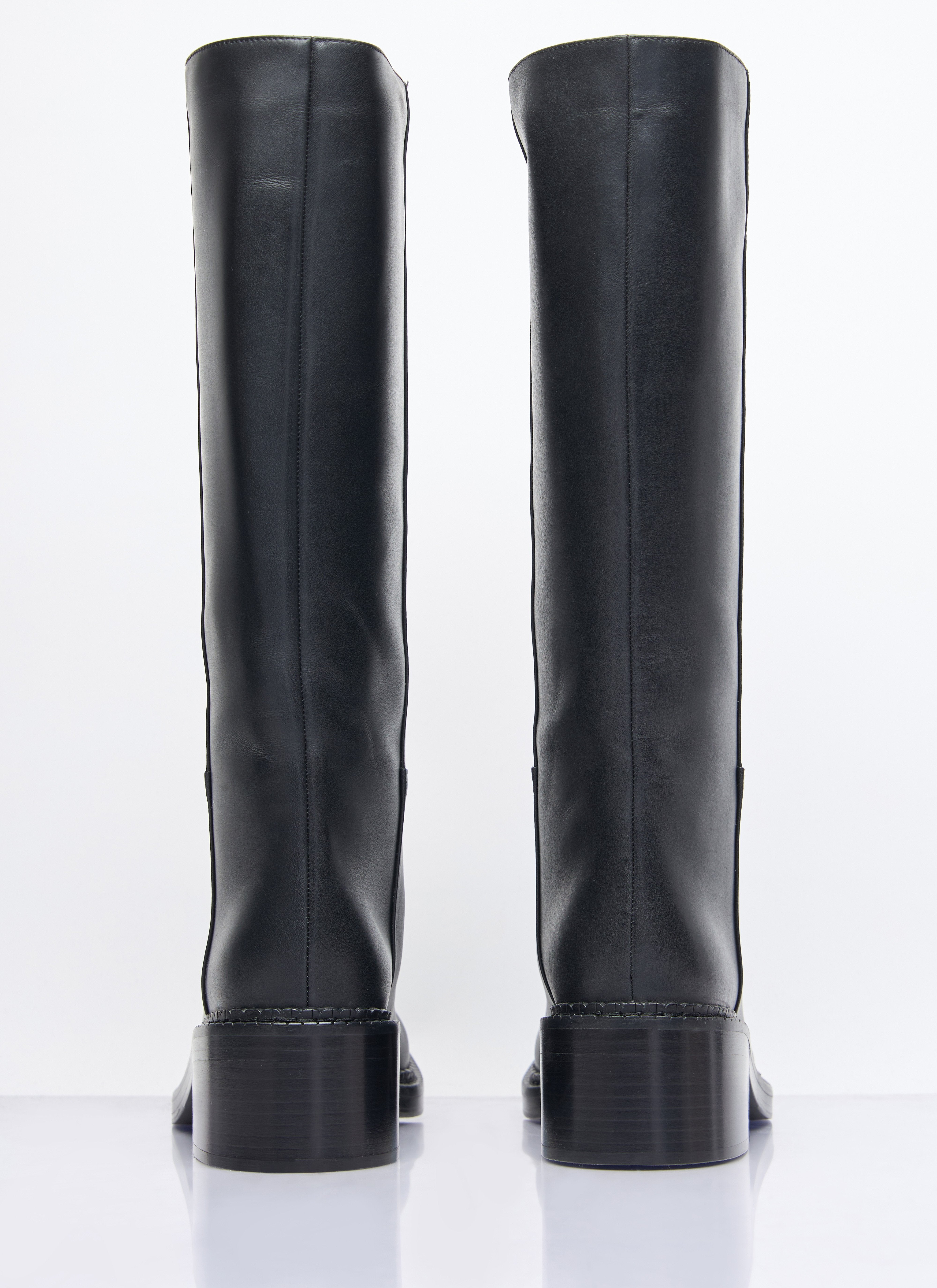 Prada Women Leather Knee-High Boots - 5