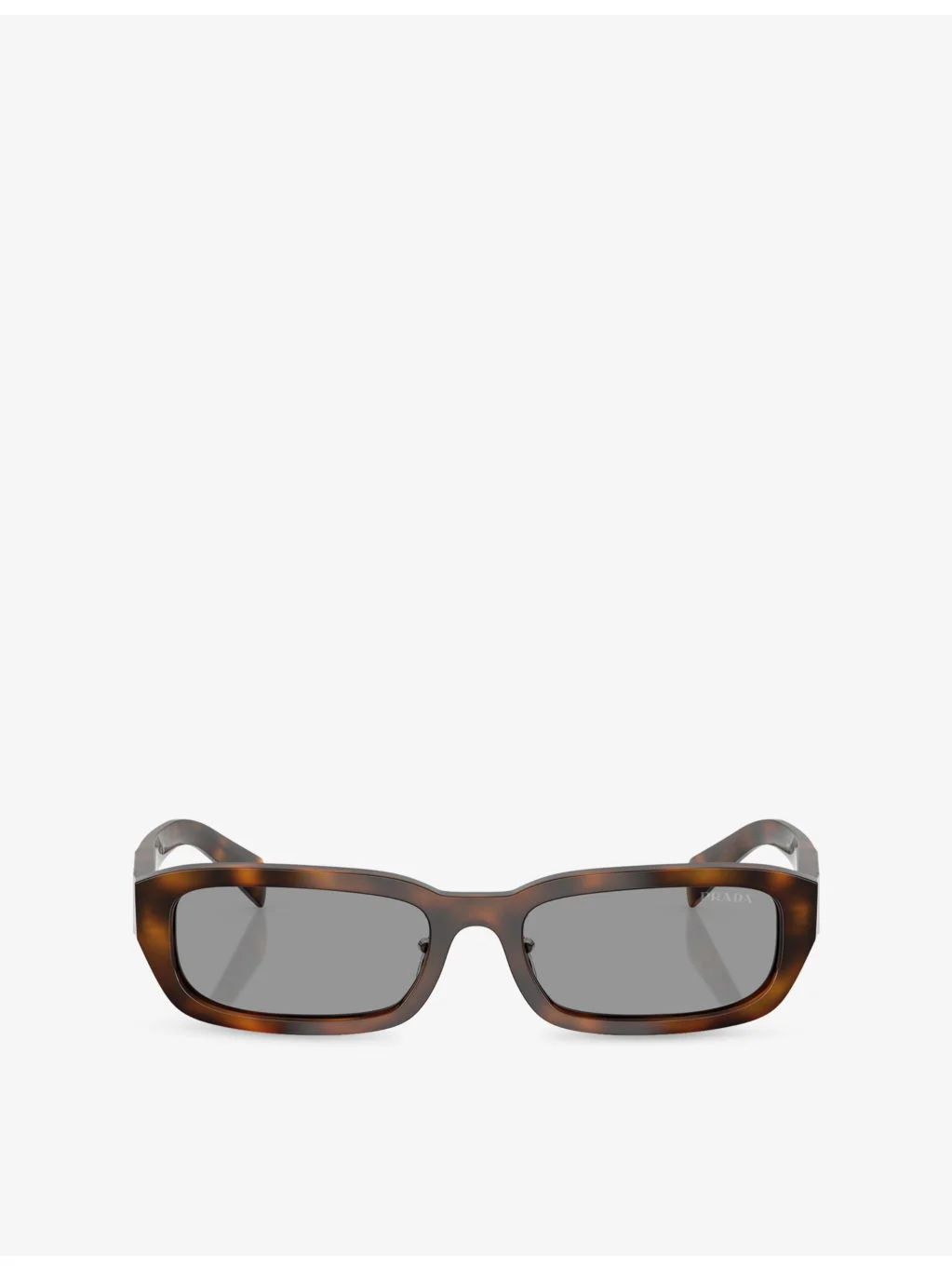 PR B06S Rectangle-Frame Tortoiseshell Acetate Sunglasses - 1