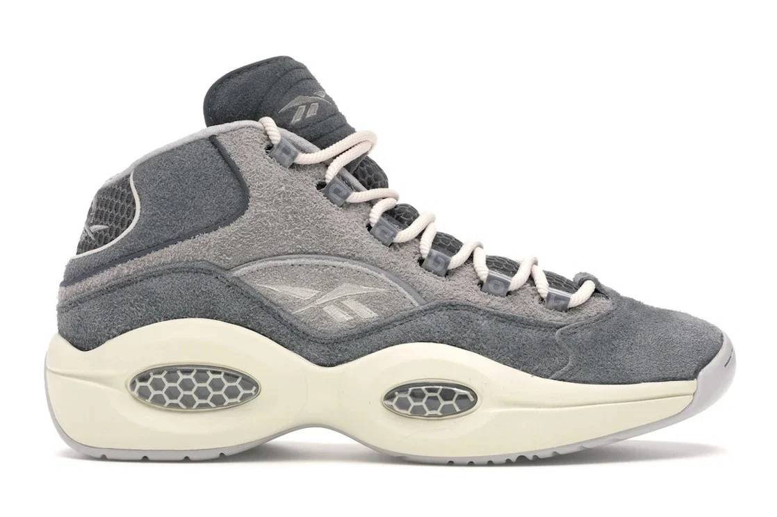 Reebok Question Mid Grey Suede - 1