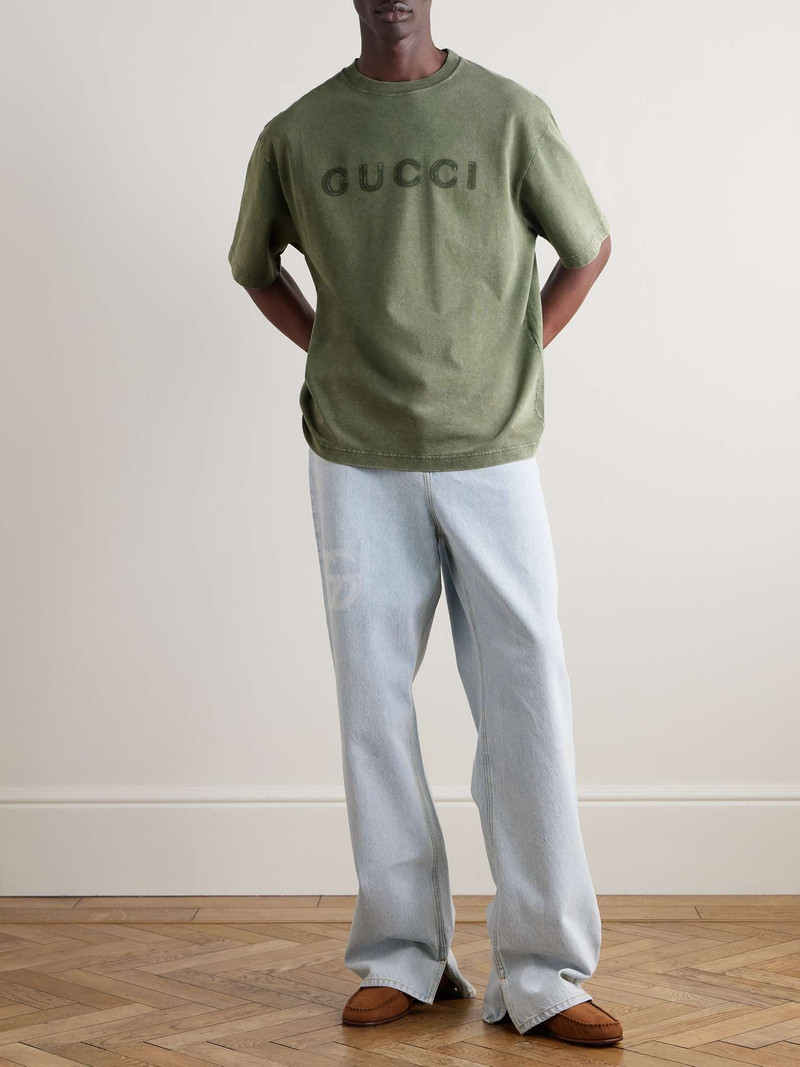 GUCCI Logo-Print Cotton-Jersey T-Shirt outlook