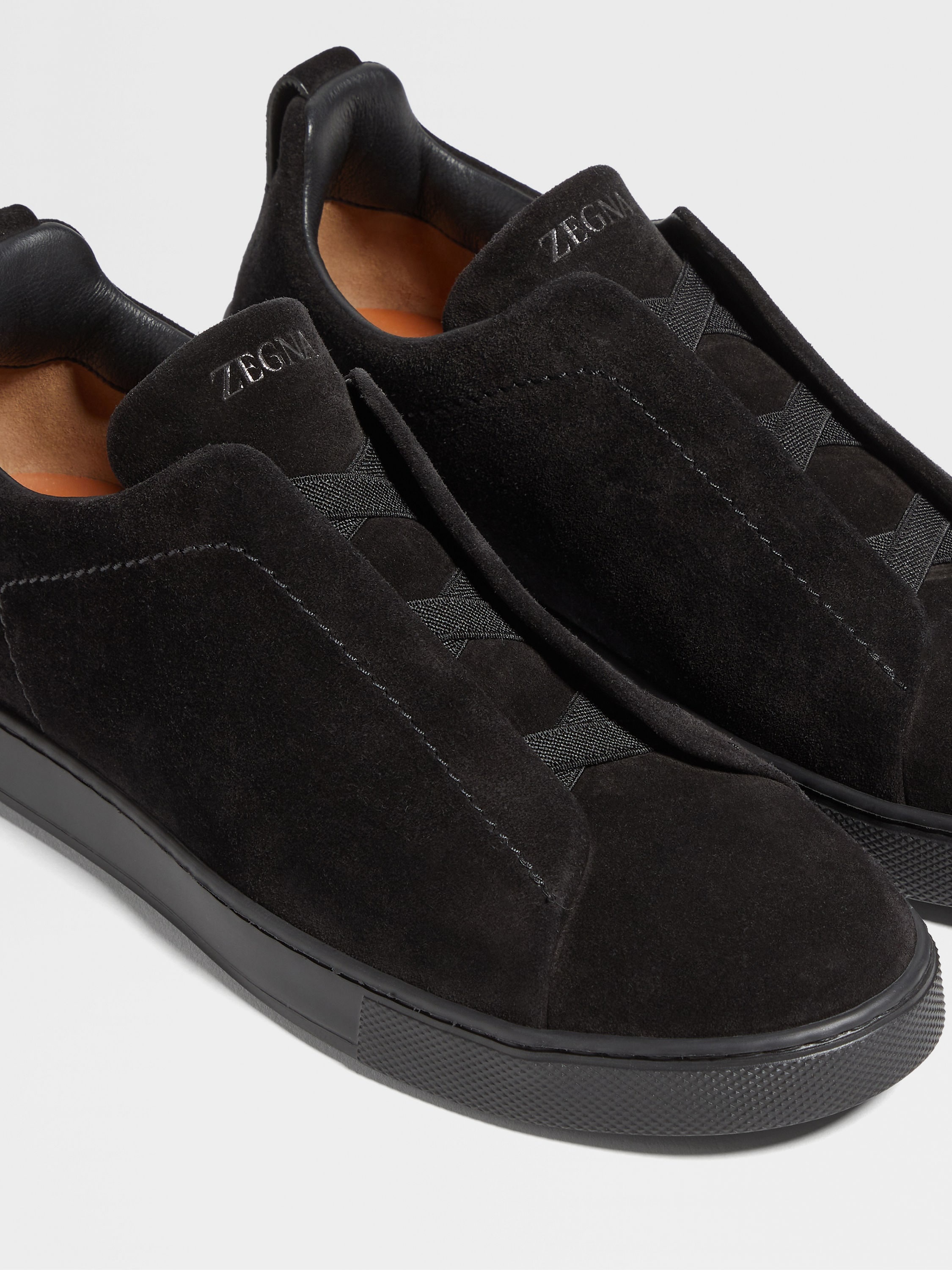 BLACK SUEDE TRIPLE STITCH™ SNEAKERS - 2