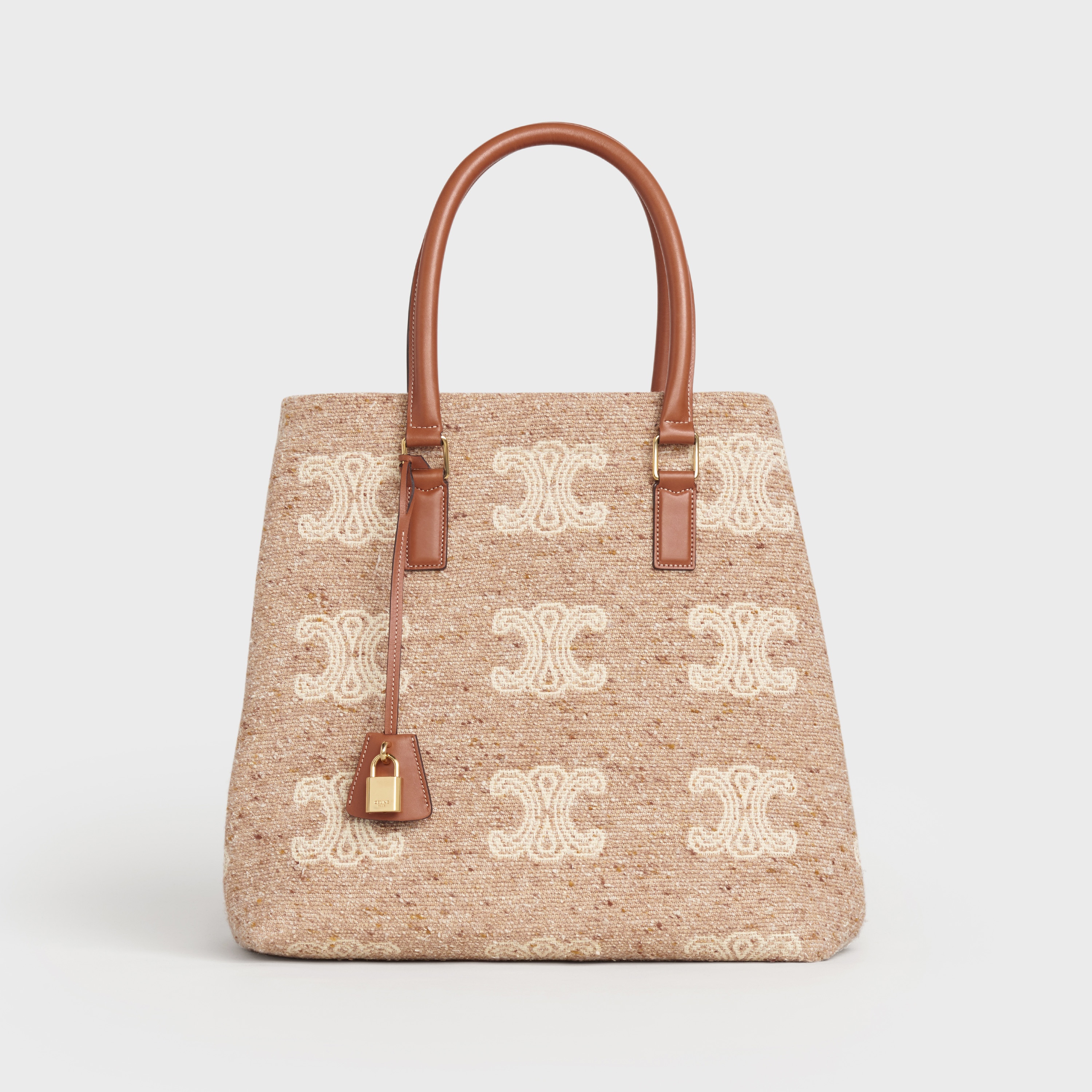 HORIZONTAL CABAS CELINE IN TRIOMPHE JACQUARD AND CALFSKIN - 1