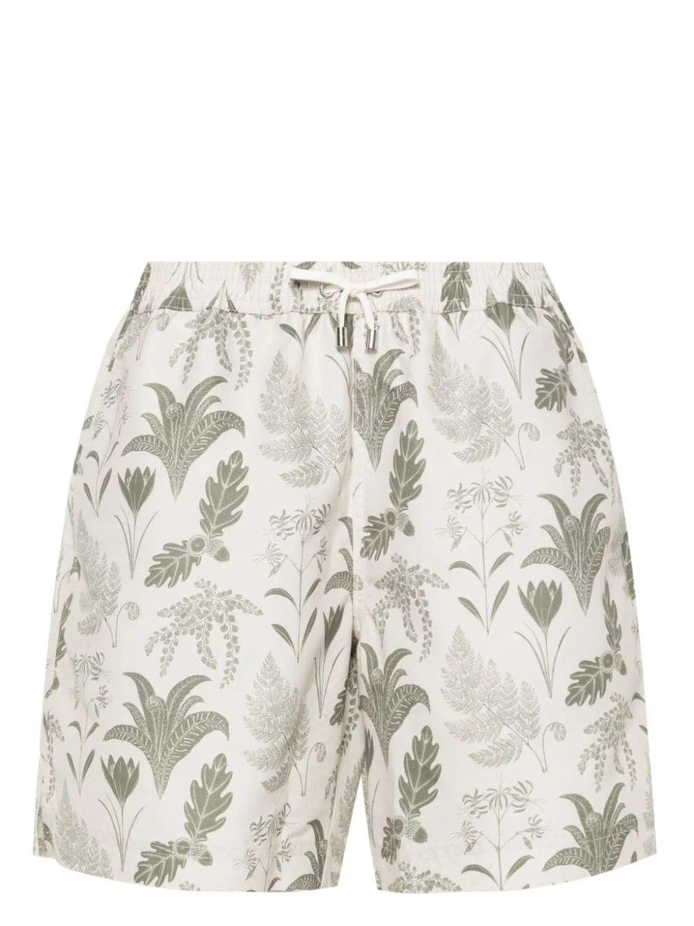 leaf-print swim shorts - 1