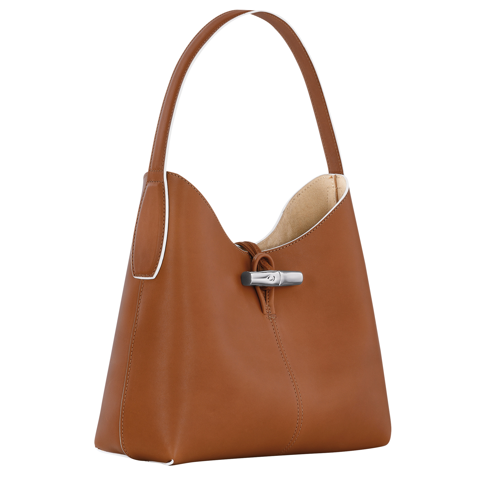 Longchamp M Roseau Leather Handbag in Brown