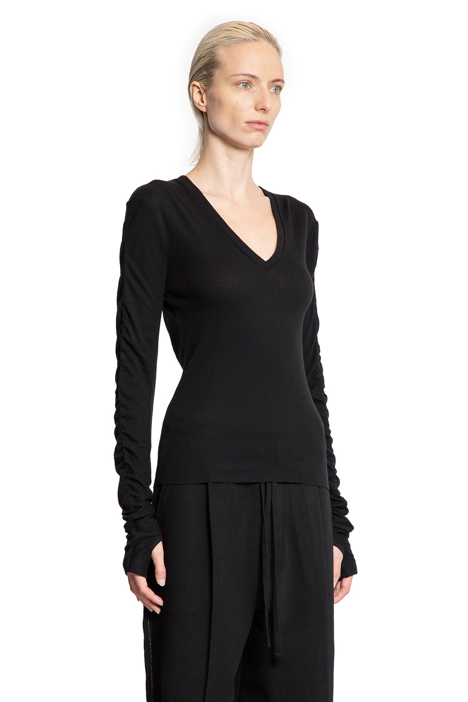 Cotton-Wool-V-Neck-Sweatshirt - 2