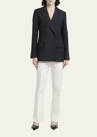 Valentino Floral Embroidered Double-Breasted Blazer outlook