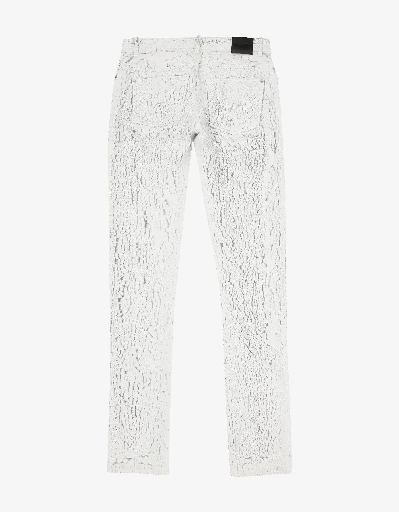 Balenciaga White Distressed Print Jeans - 3