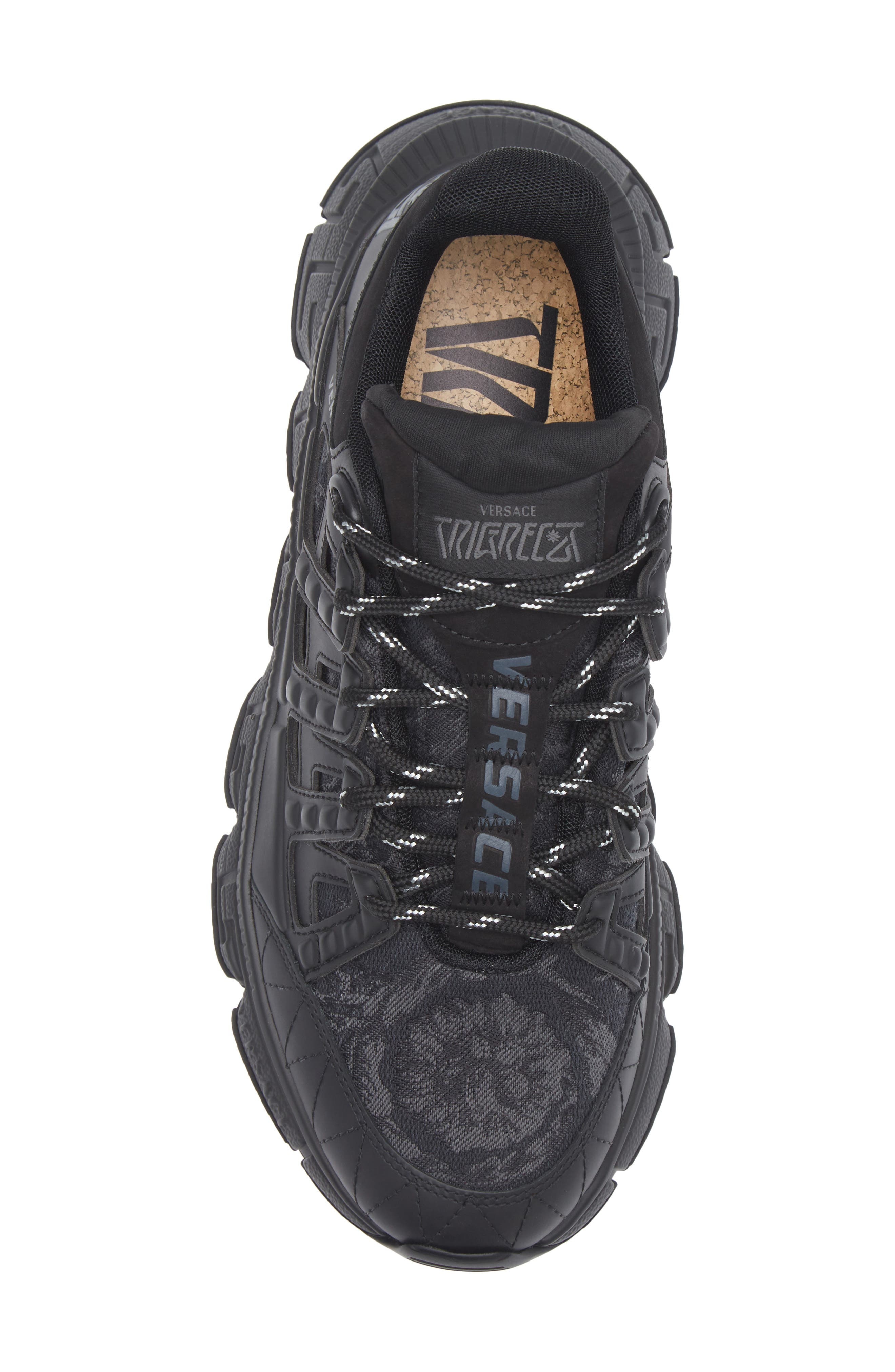 Versace Trigreca Low Top Sneaker in Black Anthracite at Nordstrom - 5
